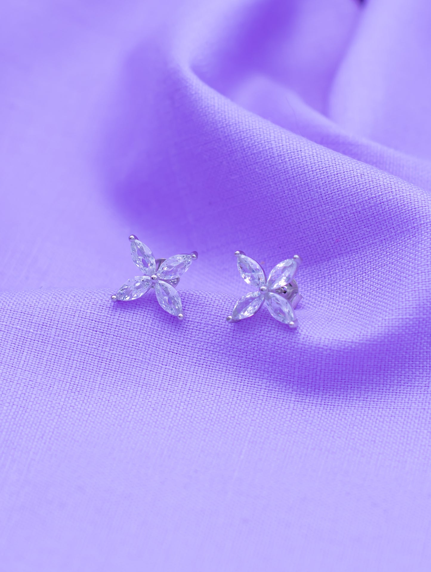 Sterling Silver Semi-Precious Stone Stud Earrings