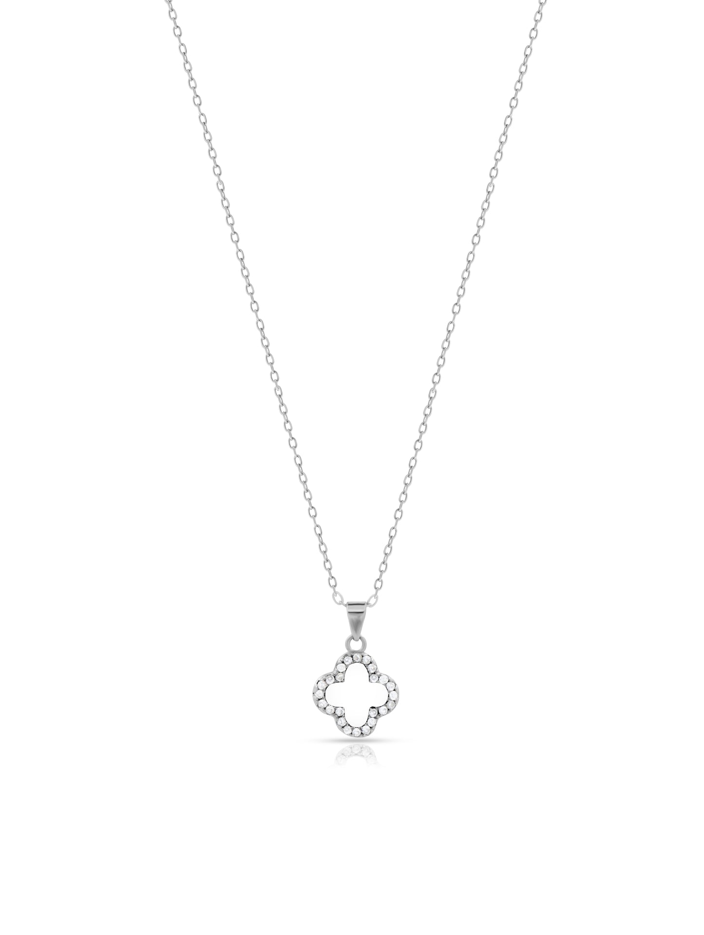 Vancleef Inspired Necklace with Onyx Pendant