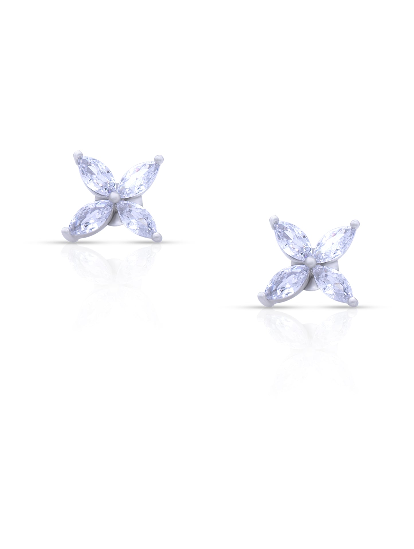 Sterling Silver Semi-Precious Stone Stud Earrings