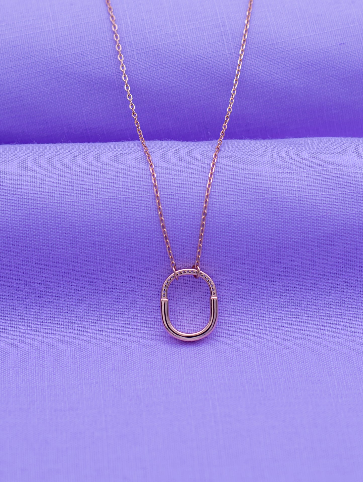 Silver and Rose Gold Necklace