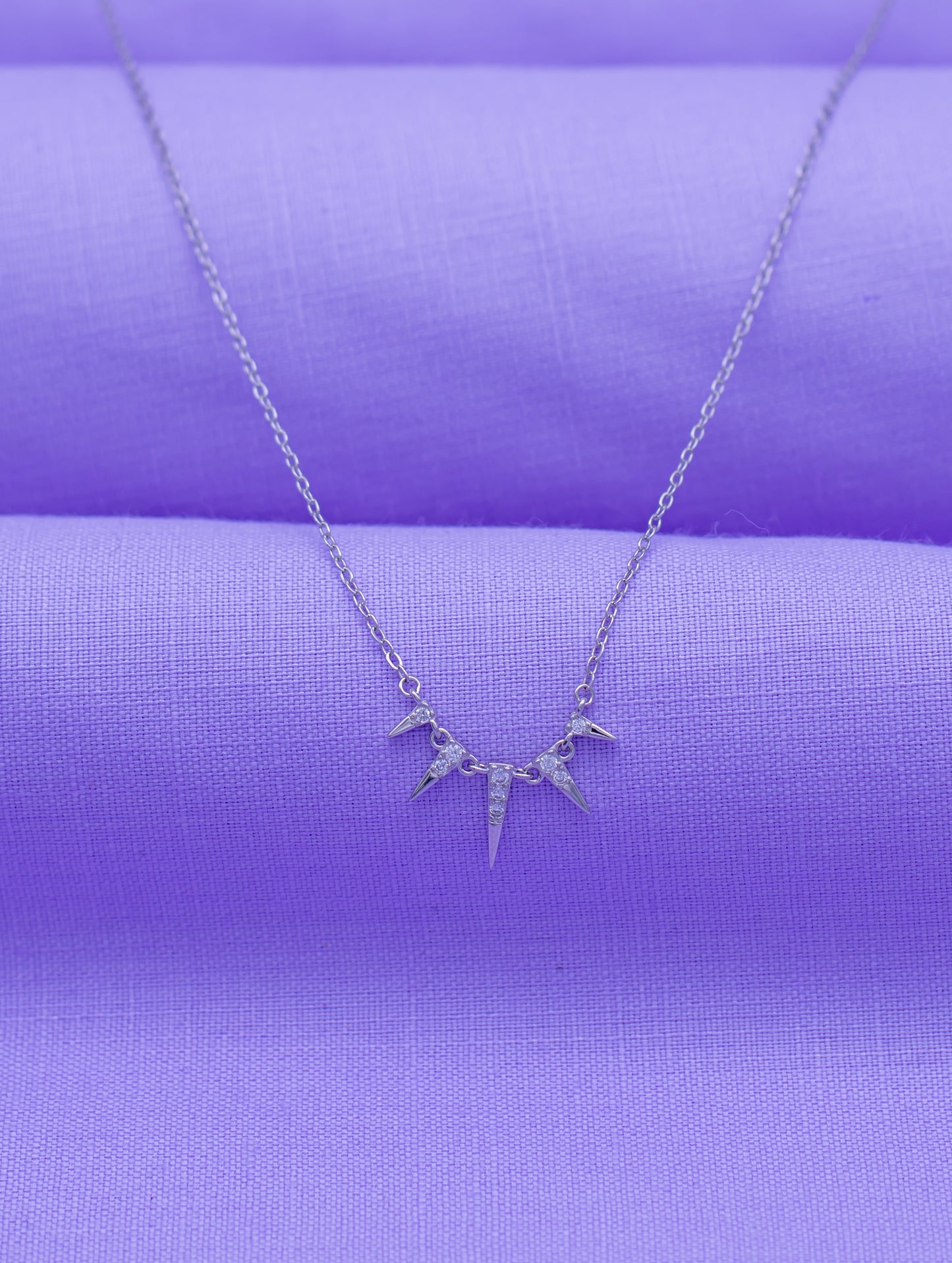Sterling Silver Charm Necklace - Versatile Accessory for Unique Style