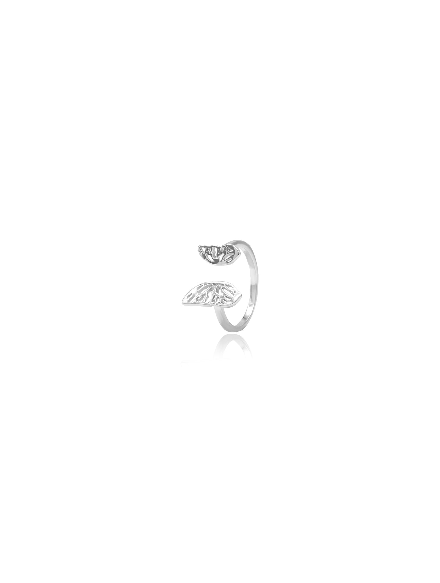Sterling Silver Adjustable Butterfly Ring