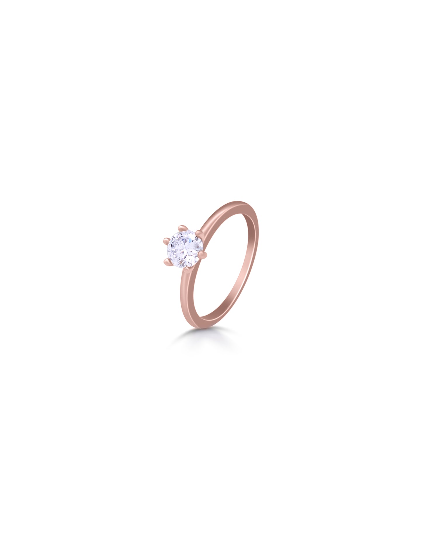 Rose Gold Solitaire Ring