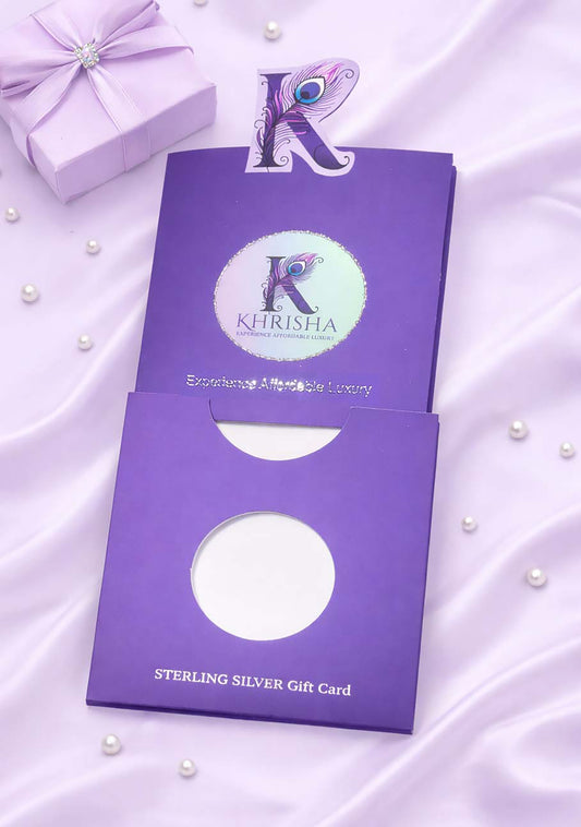 KHRISHA JEWELS SILVER GIFT CARD