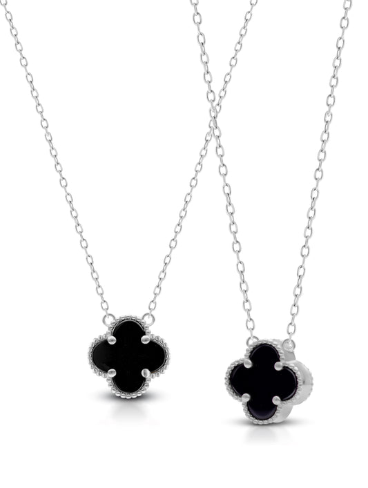 Classic Clover Pendant Necklace – Sterling Silver