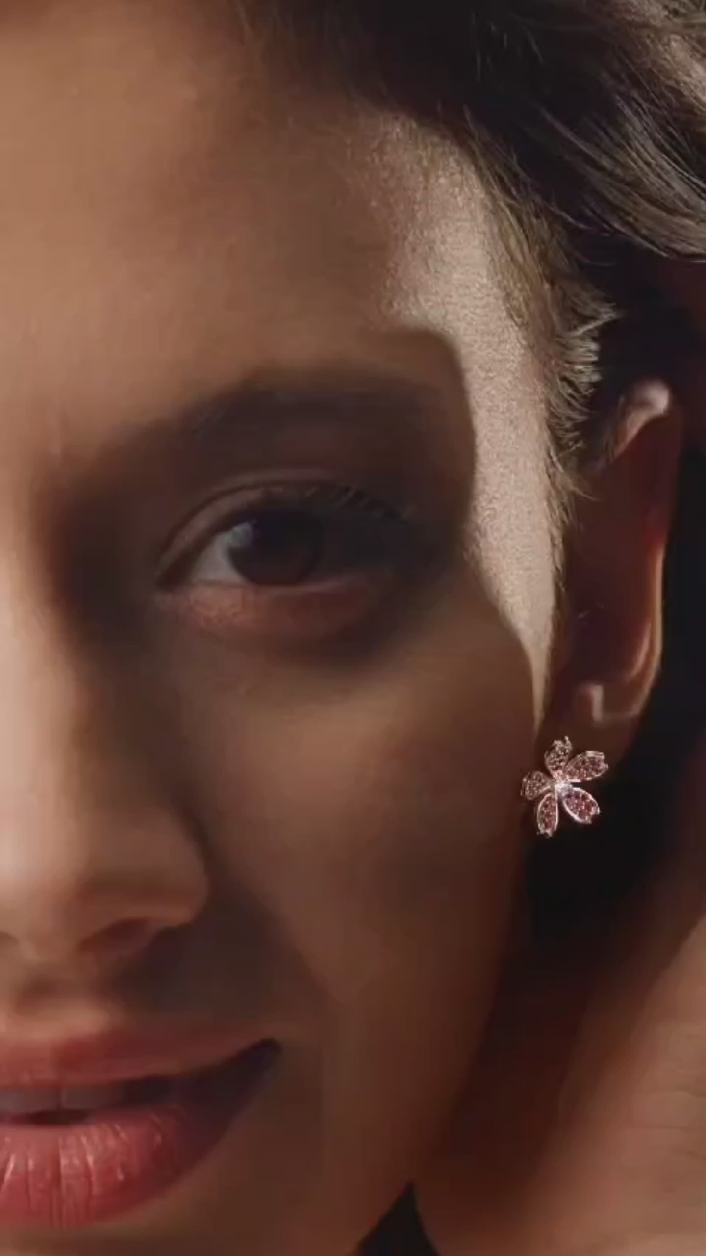Swarovski-Studded Floral Bloom Earrings | 92.5 Silver